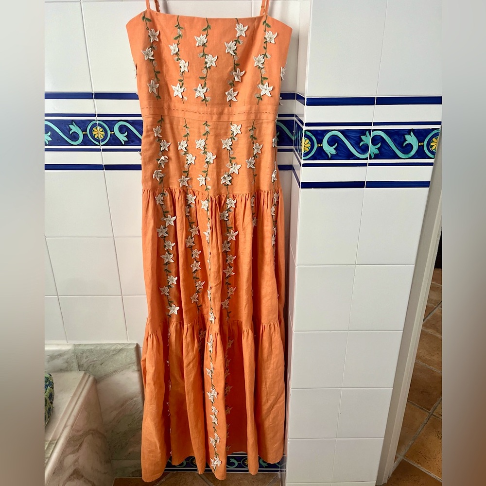 Agua by Agua Bendita Orange Dress